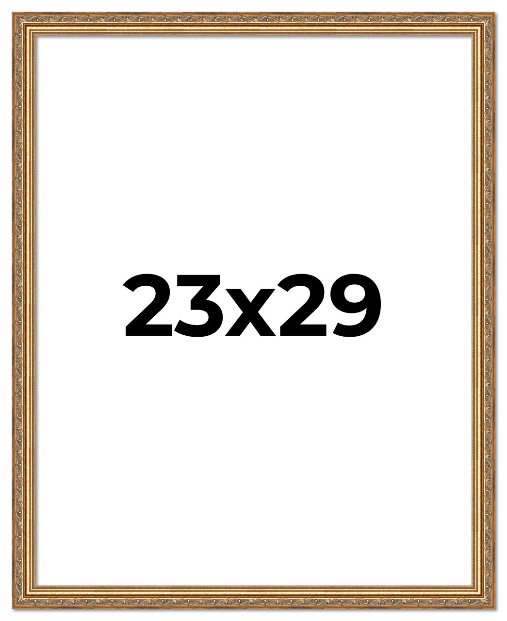 23x29 Museum-Quality Picture Frame with UV-Resistant Acrylic & Acid-Free Backing, Available in 4 Finishes - Gold, Silver, Bronze, and Black